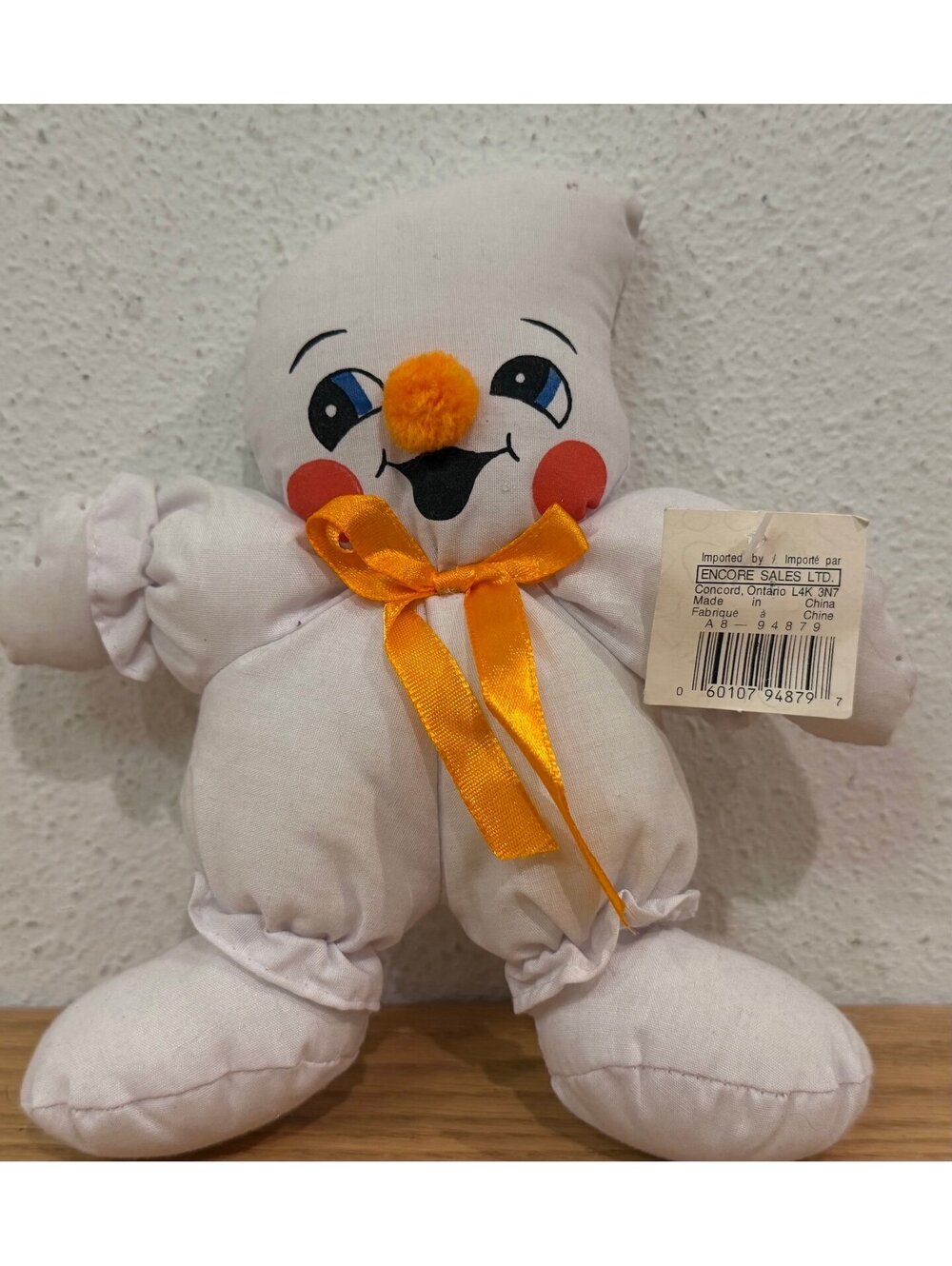 Vintage Halloween ghost mini plush